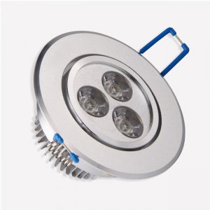 Directional 9 Watt(Three 3 watt) LED Recessed Light Fixture